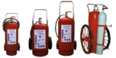 dry chemical fireextinguisher trolly